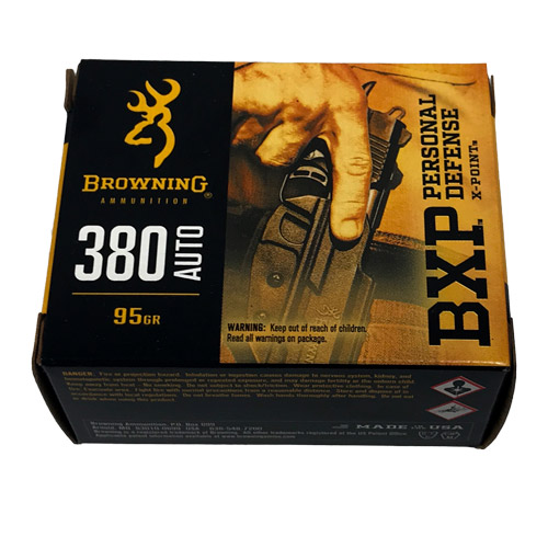 Browning .380 Auto 95gr Jhp 20rds - B191703801