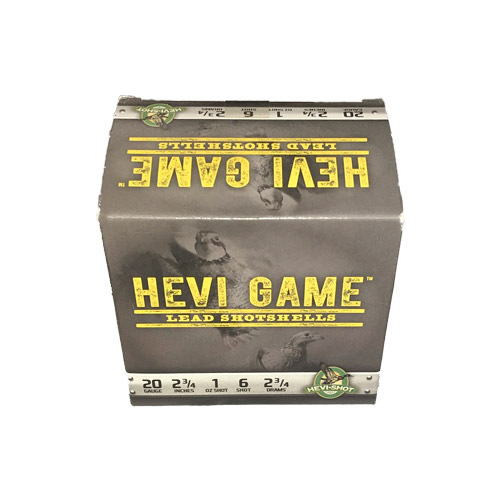 Hevi-Shot Hevi-Game. 20 Ga. 2-3/4`. 1 Oz. #6 - 92036