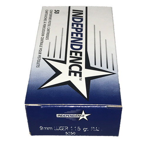 Independence 9mm 115gr Fmj 50rds - 5250