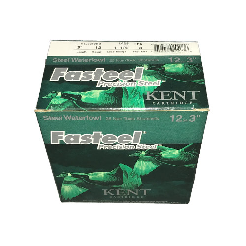 Kent Steel Wtrfwl 12ga 3` 1 1/4oz 3shot 25rds - K123st36-3