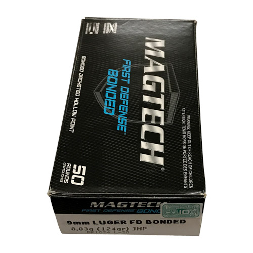 Magtech 9mm 124gr Jhp Bonded 50rds - Br1009