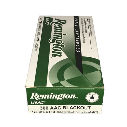 Remington Umc .300blk 120gr Otfb Supersonic 20rds - L300aac1