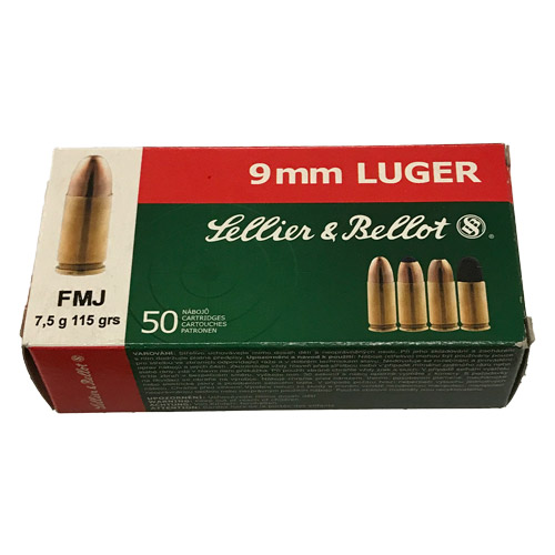 Sellier Bellot Sb 9mm 115gr Fmj 50rds - Sb9a