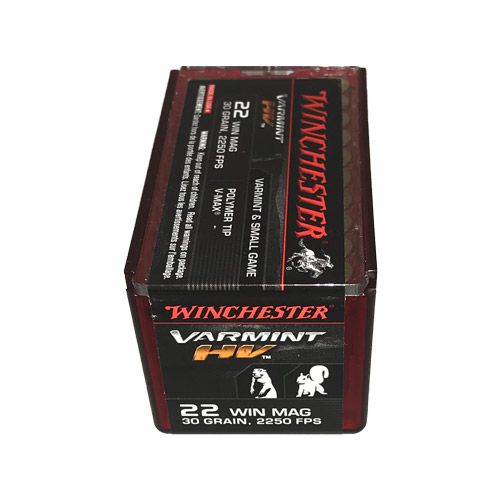 Winchester 22mag 30gr Varmint Hv V-Max 50rds - S22m2pt