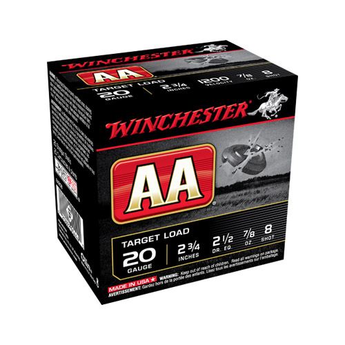 Winchester Aa 20g 2-3/4` 7/8oz 8shot 25rds - Aa208