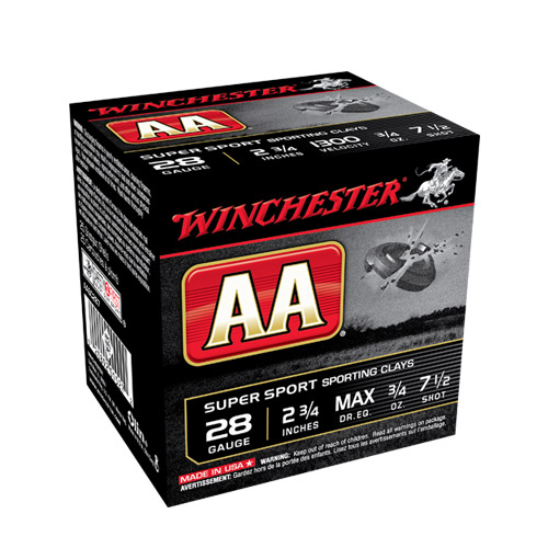 Winchester Aa Super Sport 28ga 2-3/4in 3/4oz 7.5sht - Aasc287