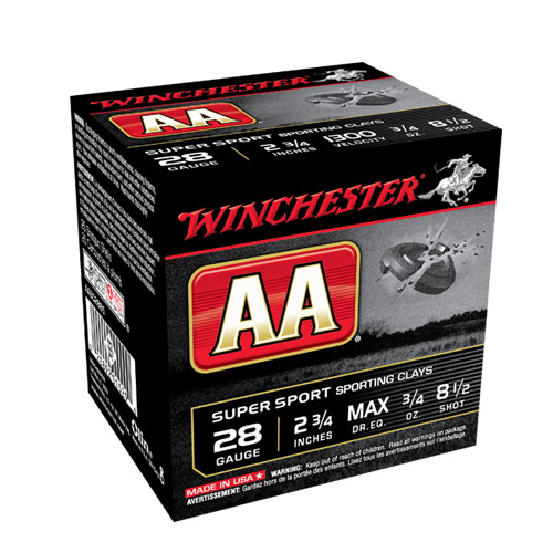 Winchester Aa Super Sport 28ga 2-3/4in 3/4oz 8.5sht - Aasc2885