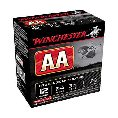 Winchester Lite Handicap 12ga 2.75` 1oz 7.5shot 25r - Aahla127