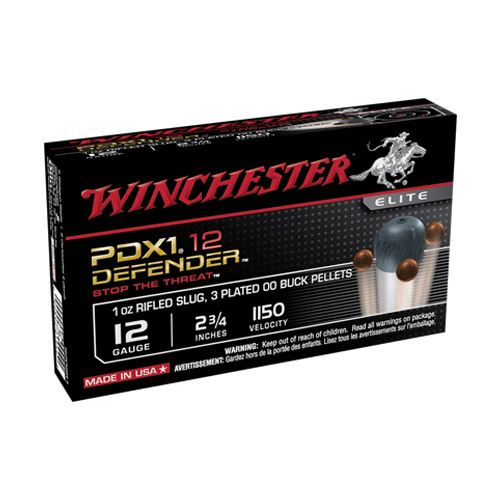 Winchester Pdx1 12ga 2-3/4in 00buck 1oz Slug 10rds - S12pdx1