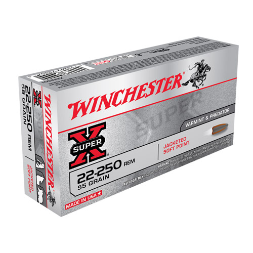 Winchester Super X 22-250rem 55gr 20rds Jsp - X222501