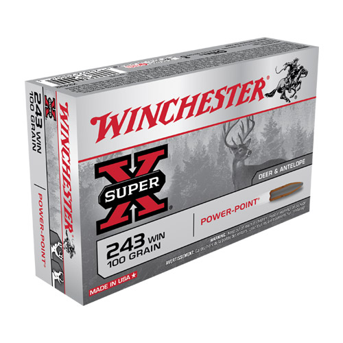 Winchester Super X 243win 100gr Sp 20rds - X2432