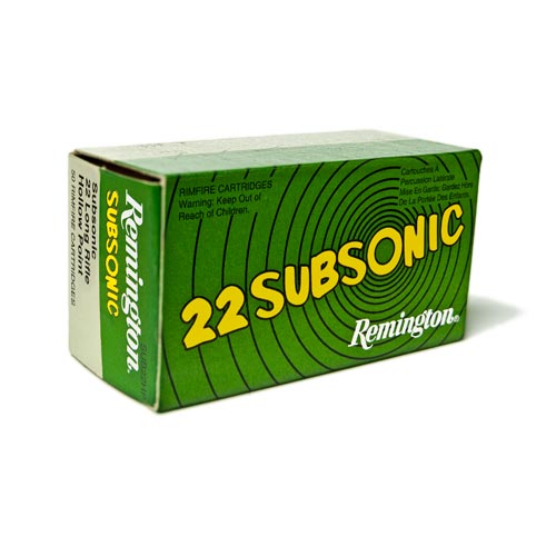 Remington .22lr Subsonic. 38gr. Hp. 50rds - 21140