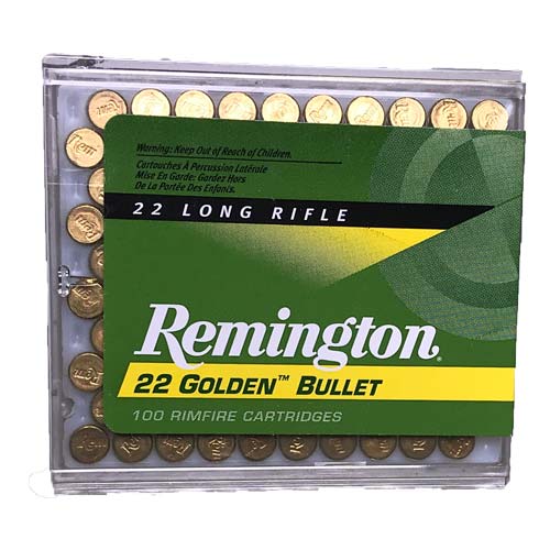 Remington Golden Bullet .22lr 40gr Plrn 100rds - 1500