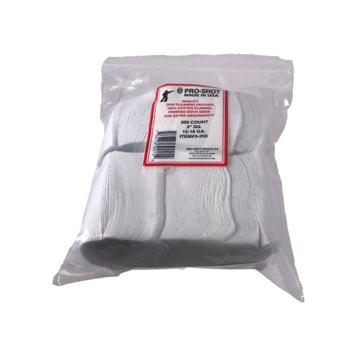 Pro-Shot 7mm-.38cal 1-3/4`` Square Patches. 500ct - 1 3-4-500