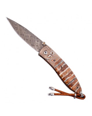 William Henry Monarch Archetype II Woolly Mammoth Tooth Folder Knife - B05 ARCHETYPE II