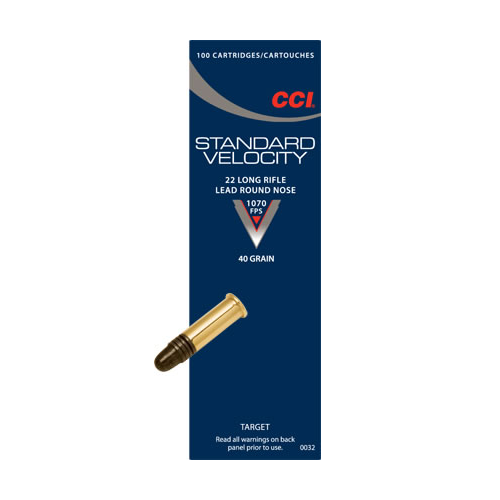 Cci Standard Velocity 22 Lr .40gr Ammunition - Cci 0032