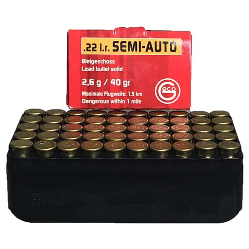 Geco .22lr Semi-Auto. 40gr. Lead Bullet 50rds - 3218599