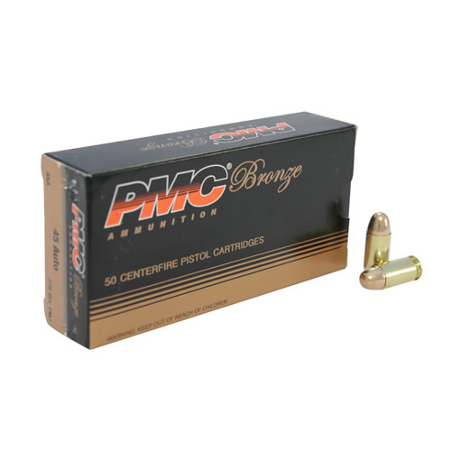 Pmc .45 Acp Bronze Fmj 230gr Ammunition - 45a
