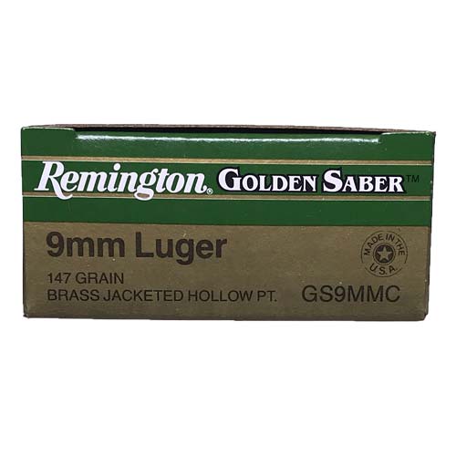 Remington Golden Saber 147gr 9mm Ammunition - Gs9mmc