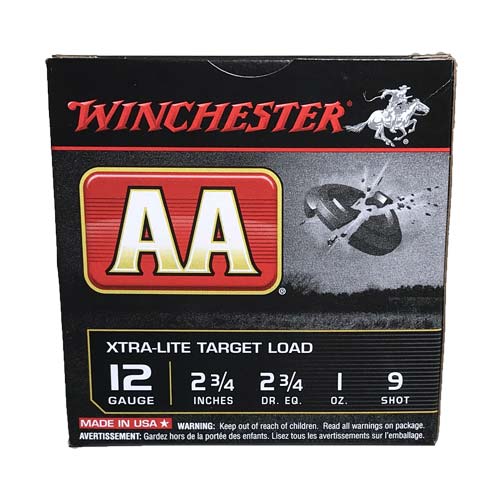 Winchester Aa 12ga 2 3/4in 1oz. 9shot. 25rds - Aal129