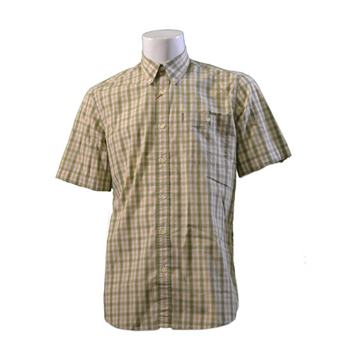 Beretta Drip Dry Ss Shirt. Green Checkered. Xxxl - Lu52007517071gxxxl