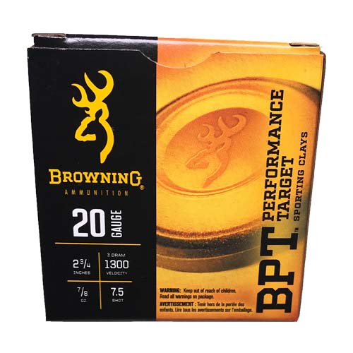 Browning 20ga 2 3/4` 7/8oz 7.5shot 25rds - B193632027