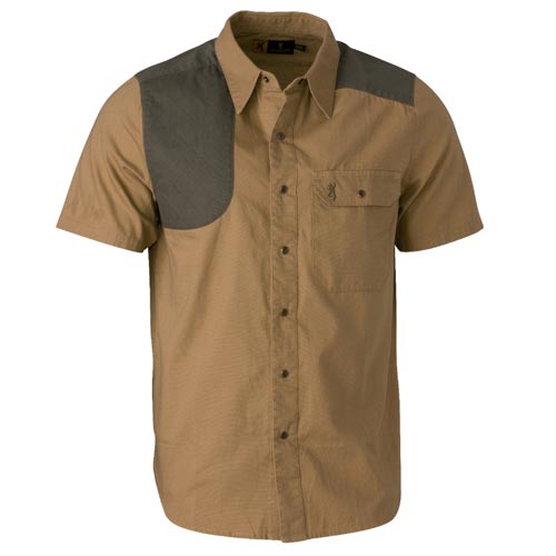 Browning Austin Shooting Shirt. Ss. Tan. L - 30106564
