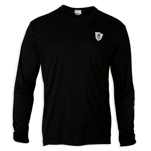 Browning Performance Ls Shirt. Black. L - 30138199