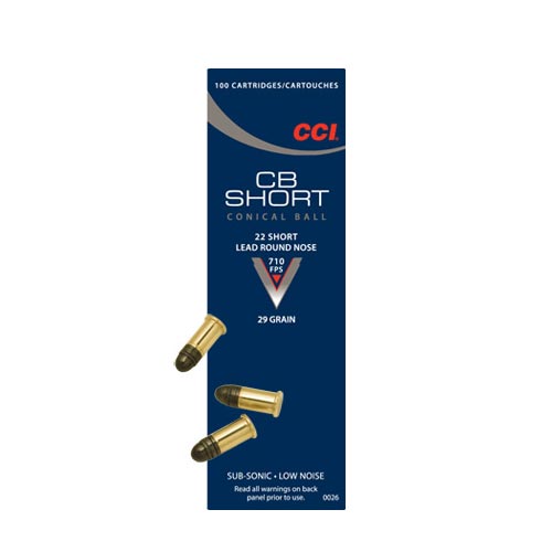 Cci .22short 29gr Conical Ball Lrn 100rds - 0026