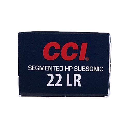 Cci Subsonic. 22lr 40gr Segmented Hp 50rds - 0074