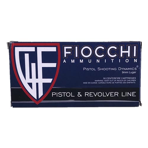 Fiocchi 9mm 115gr Fmj 50rds - 9ap