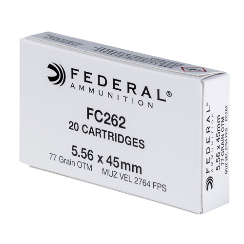 FEDERAL 5.56MM 77GR OTM 20RDS - FC262