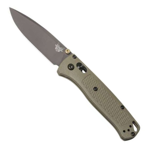 BENCHMADE BUGOUT. 3.2`BLADE. GREEN/GREY - 535GRY-1