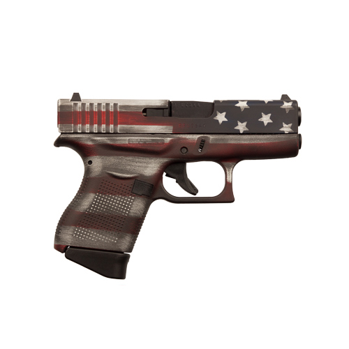 GLOCK 43. 9MM. 3.39`BBL. 2 MAGS. FLAG - PI4350201CKFLAG