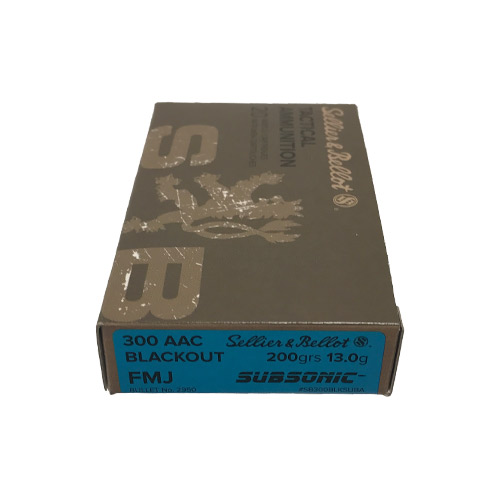 SELLIER BELLOT 300BLK 200GR FMJ SUBSONIC 20RDS - SB300BLKSUBA