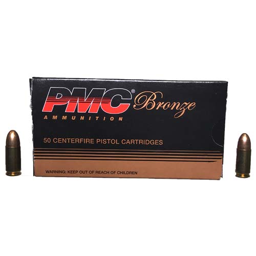 Pmc 9mm Bronze Fmj 115gr Ammunition - 9a