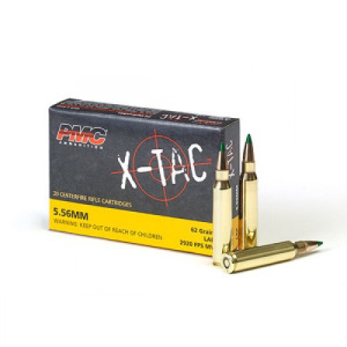 Pmc 5.56 Nato Green Tip 62gr X-Tac Ammunition - 556k