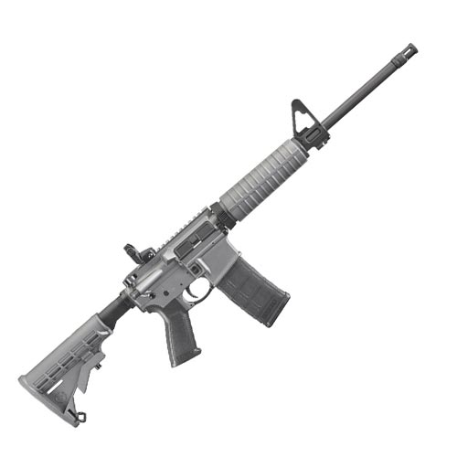 Ruger Ar556. 5.56 Mm. 16` Bbl. Grey Cerakote - 08505