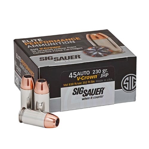 Sig Sauer .45 Acp 230gr Jhp 20rds - E45ap2
