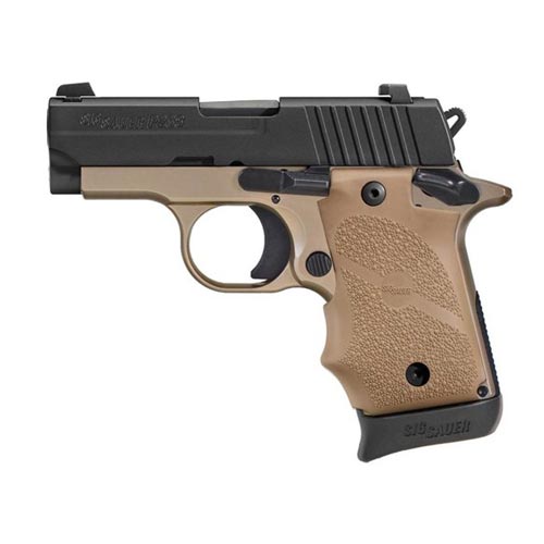 Sig Sauer P238 Combat. Ns. Fde Rubber Grip. 1 Mag - 238-380-Cbt