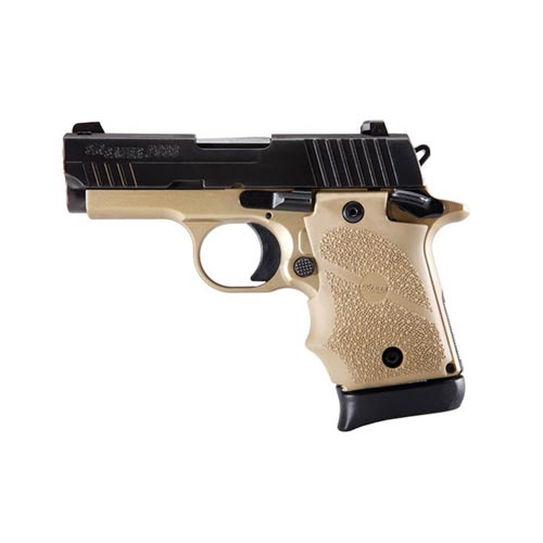 Sig Sauer P938 Combat. Ns. Fde Rubber Grip. 1 Mag - 938-9-Cbt