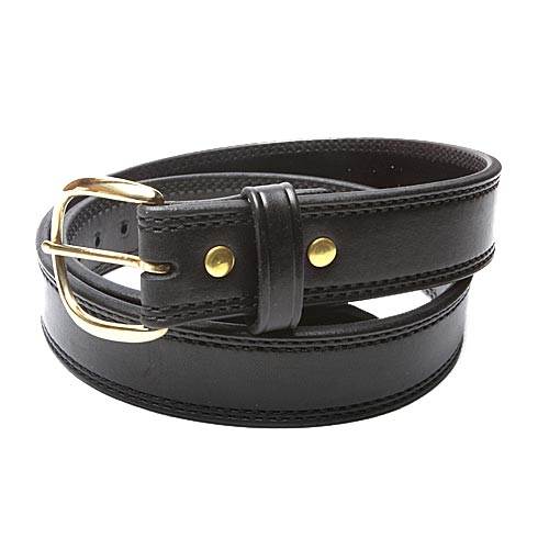 Wilson Combat 38`. 1.5` Wide. Black Leather Belt - B38bl15