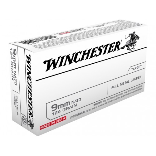Winchester Nato 9mm Luger 124gr Ammunition - Q4318